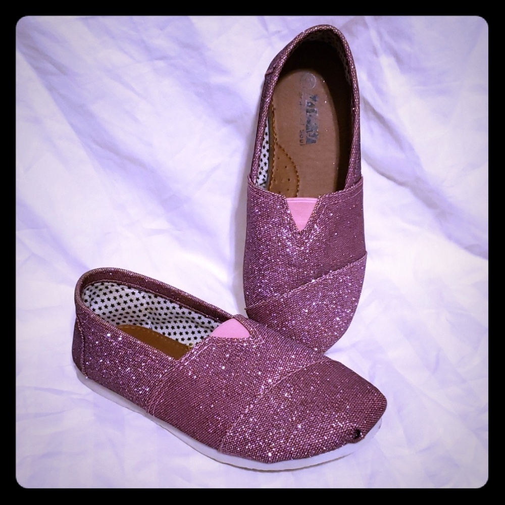 SOS Glitter Slip-on shoes